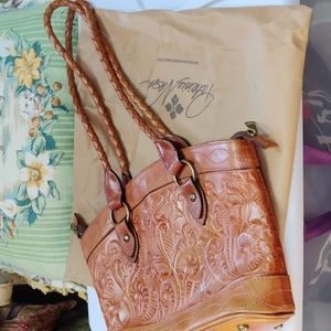 Patricia Nash Purse Embossed Leather